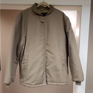 Men's Insulated Tan Jacket by American Jac  Made In USA 2X VINTAGE